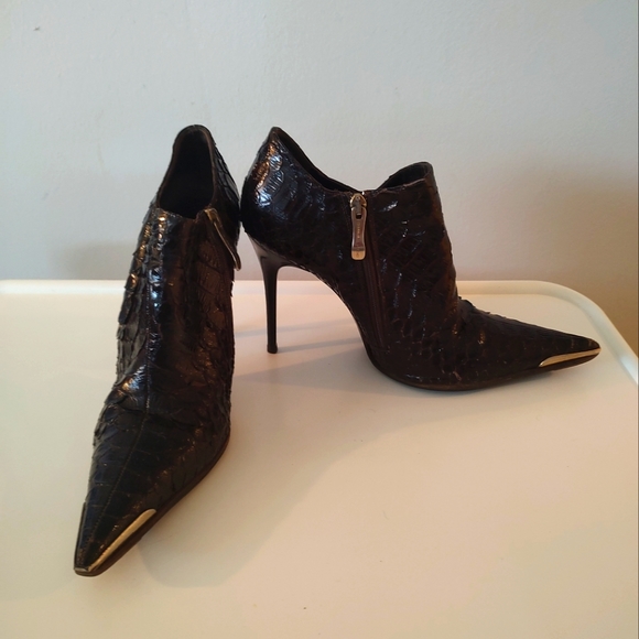 Gianmarco Lorenzi snakeskin size 7 ankle boots - Picture 4 of 15